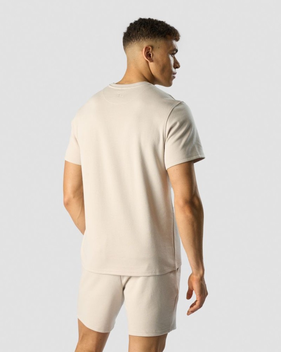 Herre ICIW T-Skjorter | Revive Heavy T-Shirt Men Beige