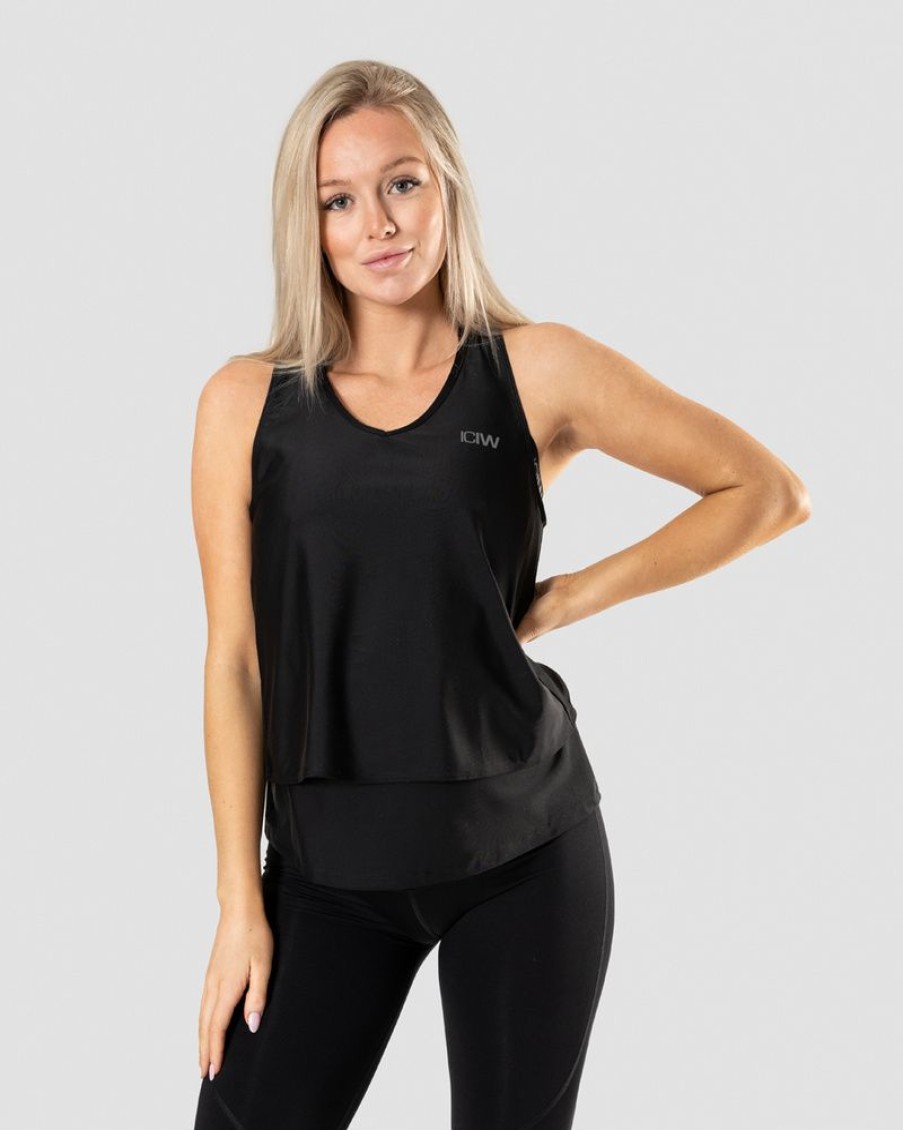 Dame ICIW Topper | Maternity Nursing Tank Top Black