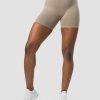 Dame ICIW Seamless | Define Seamless Logo Shorts Taupe