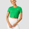 Dame ICIW T-Shirts | Training Cropped T-Shirt Bright Green