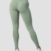 Dame ICIW Tights & Leggings | Define Seamless V-Shape Tights Light Sage Green