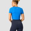 Dame ICIW T-Shirts | Training Cropped T-Shirt Cobalt Blue