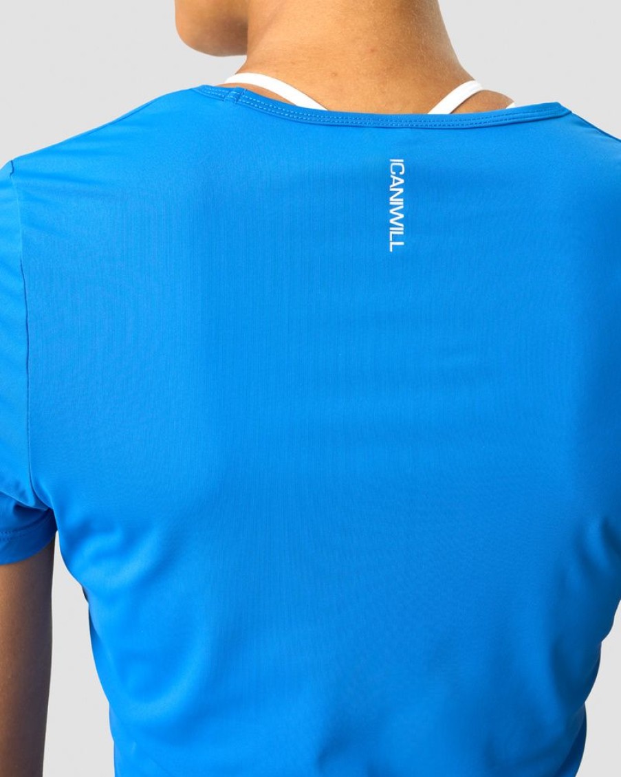 Dame ICIW T-Shirts | Training Cropped T-Shirt Cobalt Blue