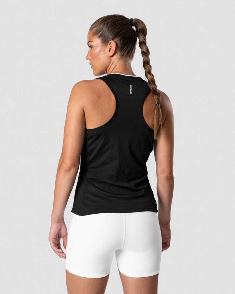 Dame ICIW Topper | Training Pique Tank Top Black