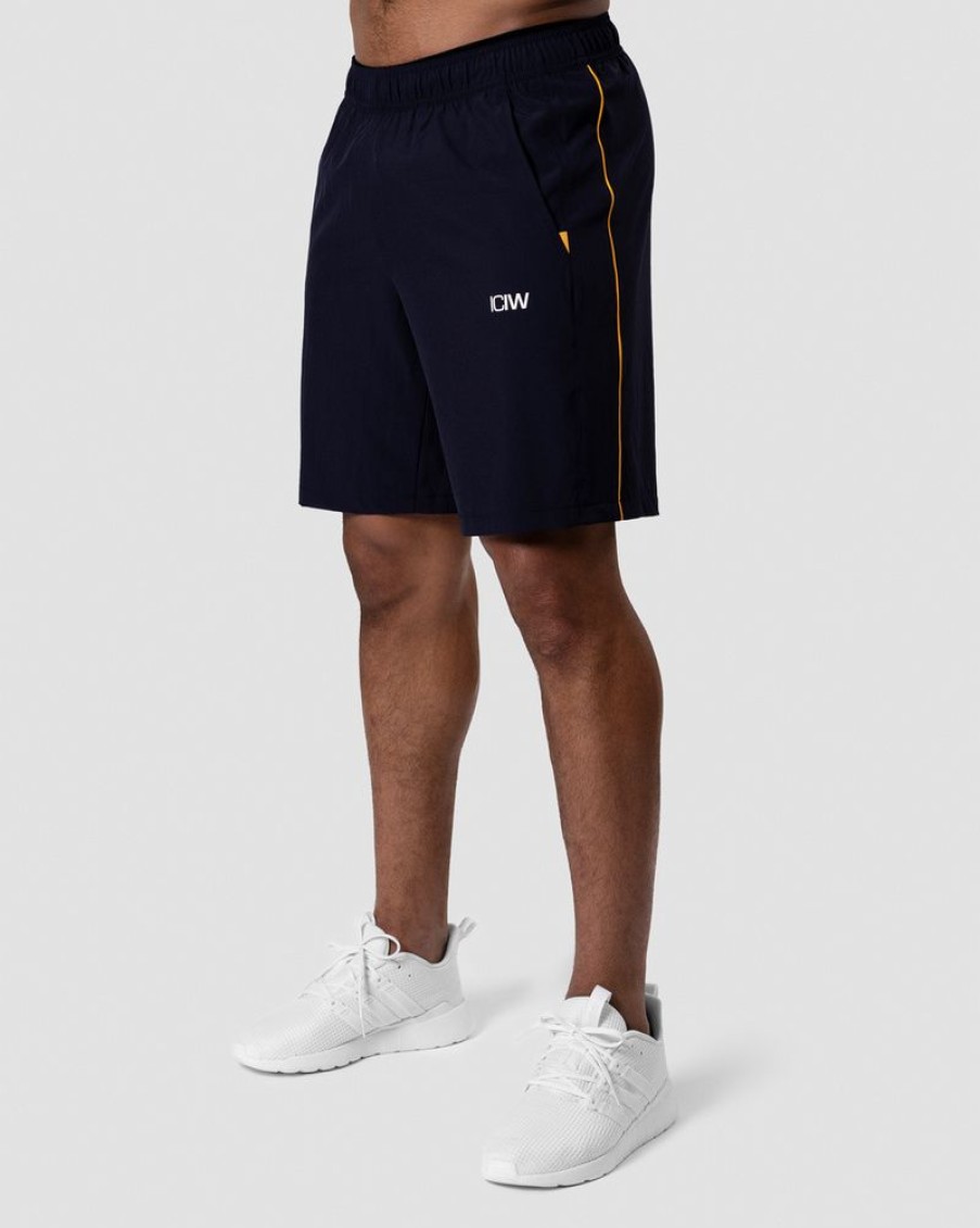 Herre ICIW Shorts | Training Stripe Shorts Navy Men