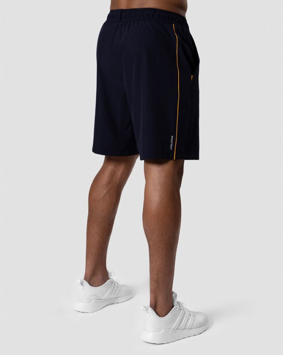 Herre ICIW Shorts | Training Stripe Shorts Navy Men