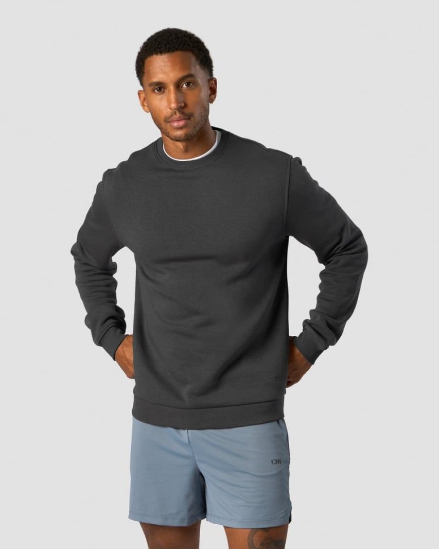 Herre ICIW Langermet | Everyday Crewneck Men Dark Grey