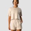 Dame ICIW T-Shirts | Revive Heavy Cropped T-Shirt Wmn Beige