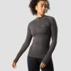 Dame ICIW Seamless | Everyday Seamless 1/4 Zip Wmn Graphite