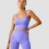 Dame ICIW Sport-Bh | Ribbed Define Seamless Sports Bra Dk Lavender