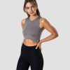 Dame ICIW Topper | Nimble Crop Top Grey Wmn