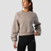 Dame ICIW Langermet | Everyday Cropped Crewneck Greige