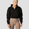 Dame ICIW Langermet | Nimble Cropped 1/4 Zip Black