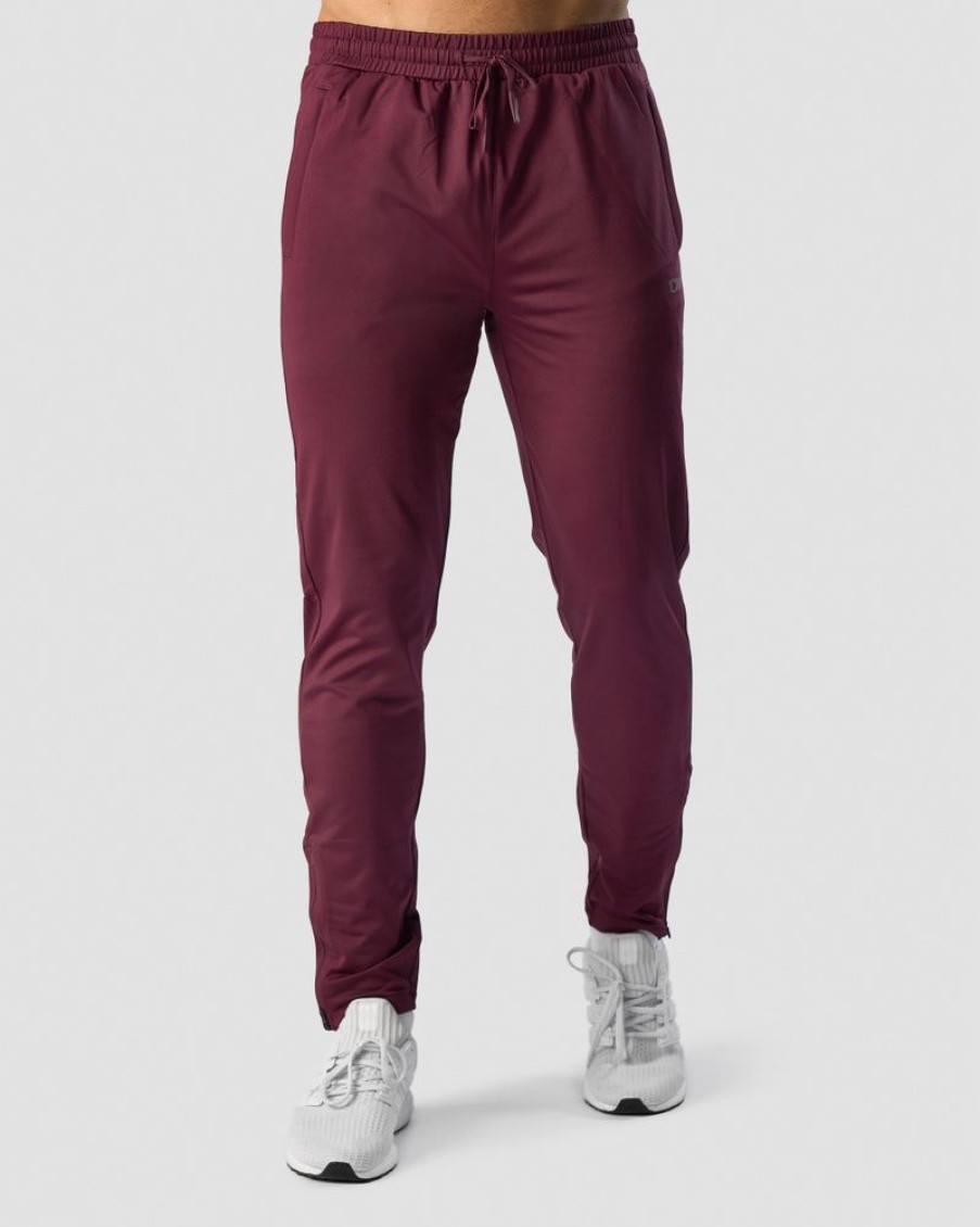 Herre ICIW Bukser | Ultimate Training Zip Pants Burgundy