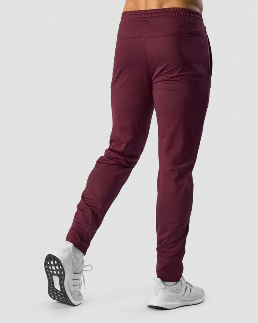 Herre ICIW Bukser | Ultimate Training Zip Pants Burgundy