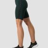 Dame ICIW Shorts | Ultimate Training Logo Biker Shorts Deep Green