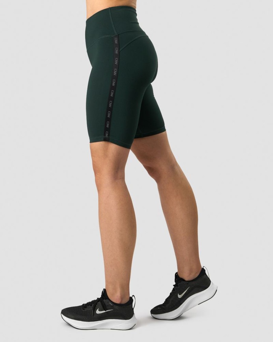 Dame ICIW Shorts | Ultimate Training Logo Biker Shorts Deep Green