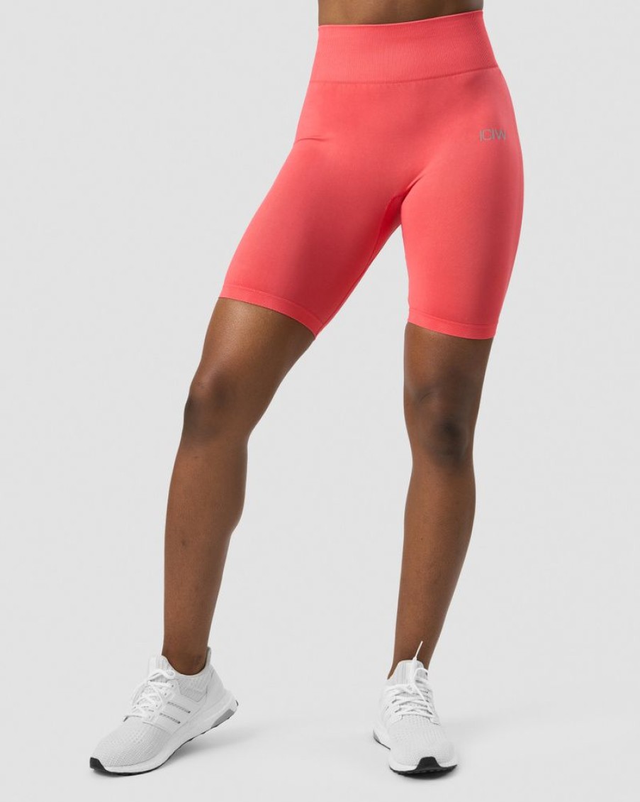 Dame ICIW Seamless | Define Seamless Biker Shorts Wmn Coral