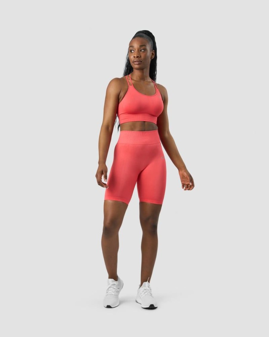 Dame ICIW Seamless | Define Seamless Biker Shorts Wmn Coral