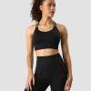 Dame ICIW Sport-Bh | Define Seamless Sports Bra Black/Black