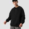 Herre ICIW Langermet | Essential Crewneck Loose Fit Black Men