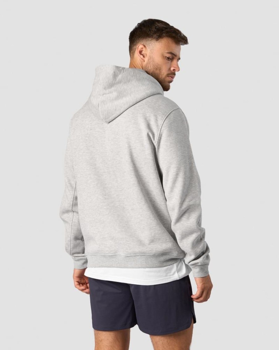 Herre ICIW Langermet | Everyday Hoodie Side Logo Men Light Grey Melange