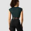 Dame ICIW T-Shirts | Ultimate Training Cropped T-Shirt Deep Green