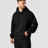 Herre ICIW Langermet | Everyday Relaxed Hoodie Center Logo Men Black