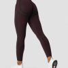 Dame ICIW Tights & Leggings | Rush Seamless Tights Burgundy