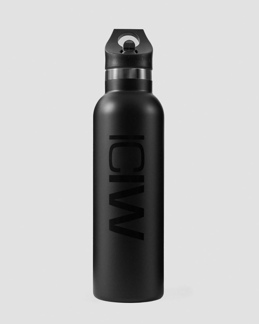 Dame ICIW Shakers, Flasker | Stainless Steel Water Bottle Black W. Black Logo 600Ml