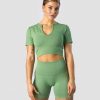 Dame ICIW Seamless | Ribbed Define Seamless Cropped T-Shirt Light Green