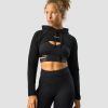 Dame ICIW Langermet | Ultimate Training Cropped Hoodie Black