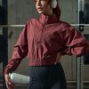 Dame ICIW Langermet | Reboot Cropped 1/4 Zip Brick Red