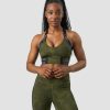 Dame ICIW Sport-Bh | Ultimate Training Sports Bra Green Camo