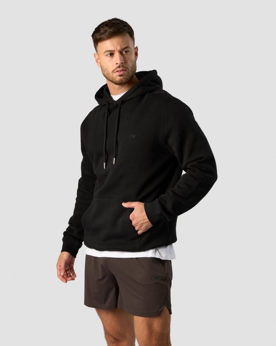 Herre ICIW Langermet | Everyday Hoodie Side Logo Men Black